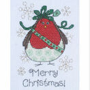 Aggie Robin Cross Stitch Christmas Card Kit additional 1