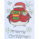 Albie Robin Cross Stitch Christmas Card Kit additional 2