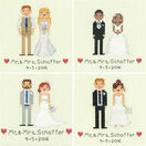 Bride & Groom Cross Stitch Wedding Sampler Kit additional 2