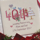 40th Wedding Anniversary Numbers Cross Stitch Kit additional 1