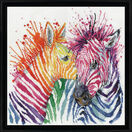 Colourful Zebras Cross Stitch Kit additional 2