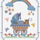Over The Rainbow Birth Sampler Cross Stitch Kit additional 2