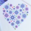 Floral Heart Sampler Cross Stitch Kit additional 2