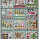 Little Dove's Months Of The Year Cross Stitch Kit - Grey additional 1