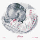 Sleeping Baby Birth Record Cross Stitch Kit additional 1