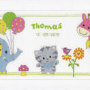 Kitten & Friends Birth Sampler Cross Stitch Kit additional 2