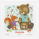 Bear & Squirrel Birth Sampler Cross Stitch Kit additional 2