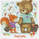 Bear & Squirrel Birth Sampler Cross Stitch Kit additional 1