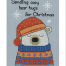 Barny Polar Bear Cross Stitch Christmas Card Kit additional 1