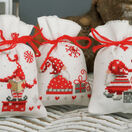 Christmas Gnomes Pot Pourri Bags Set of 3 Cross Stitch Kits additional 1