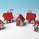 Set Of 5 Santa House 3D Cross Stitch Kits additional 1