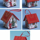 Set Of 5 Santa House 3D Cross Stitch Kits additional 2