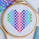 Beginners Spotty Heart - Learn How To Cross Stitch Complete Tutorial Kit additional 1