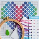 Beginners Spotty Heart - Learn How To Cross Stitch Complete Tutorial Kit additional 3
