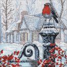Christmas Morning Robin Cross Stitch Kit additional 1