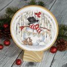 Joyful Snow Globe Cross Stitch Hoop Kit additional 2