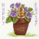 Easter Bunny Cross Stitch Card Kit additional 2