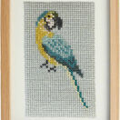 Blue Macaw Beadwork Embroidery Card Kit additional 1