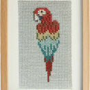 Red Macaw Beadwork Embroidery Card Kit additional 1