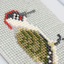 Green Woodpecker Beadwork Embroidery Card Kit additional 2