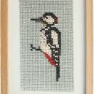 Great Spotted Woodpecker Beadwork Embroidery Card Kit additional 1