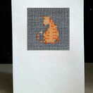 Moggie The Cat Mini Beadwork Embroidery Card Kit additional 1
