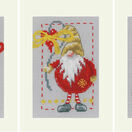 Christmas Gnomes 2 Cross Stitch Christmas Card Kits (Set of 3) additional 2