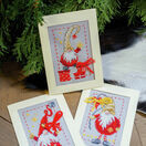 Christmas Gnomes 2 Cross Stitch Christmas Card Kits (Set of 3) additional 4