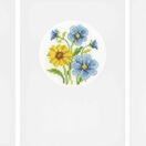 Blue & Yellow Flowers Set Of 3 Cross Stitch Card Kits additional 2