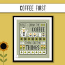 Coffee First Cross Stitch Kit additional 3