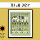 Tea & Gossip Cross Stitch Kit additional 3