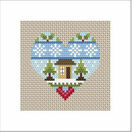 Festive Hearts Cross Stitch Christmas Card Kits - Set Of 3 additional 2