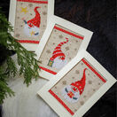 Happy Gnomes Cross Stitch Christmas Card Kits Set Of 3 additional 1