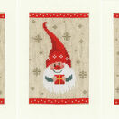 Happy Gnomes Cross Stitch Christmas Card Kits Set Of 3 additional 2