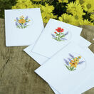 Flowers & Lavender Cross Stitch Card Kits Set of 3 additional 2