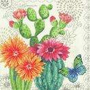 Cactus Blooms Cross Stitch Kit additional 1