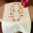 Christmas Stockings Embroidery Table Runner Kit additional 1