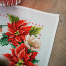 Christmas Flowers Cross Stitch Table Runner Kit additional 3