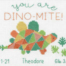 Dino-Mite Birth Record Cross Stitch Kit additional 1