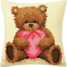 Cushion Panel Cross Stitch Kit - Popcorn with Heart additional 1