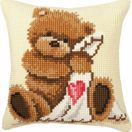Cushion Panel Cross Stitch Kit - Popcorn with Blanket additional 2