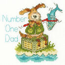 Number One Dad Cross Stitch Card Kit additional 2