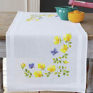 Spring Flowers With Butterflies Embroidery Table Runner Kit additional 1