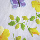 Spring Flowers With Butterflies Embroidery Table Runner Kit additional 2