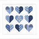 Blue Hearts Cross Stitch Kit additional 2