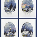 Moonlight Christmas Cards Cross Stitch Kits (Set of 4) additional 1
