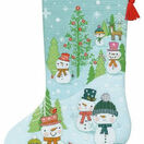 Snowman Family Cross Stitch Stocking Kit additional 1