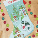 Snowman Family Cross Stitch Stocking Kit additional 2