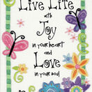 Live Life Embroidery Kit additional 1
