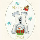 Frosty Fun Cross Stitch Christmas Card Kit additional 1
